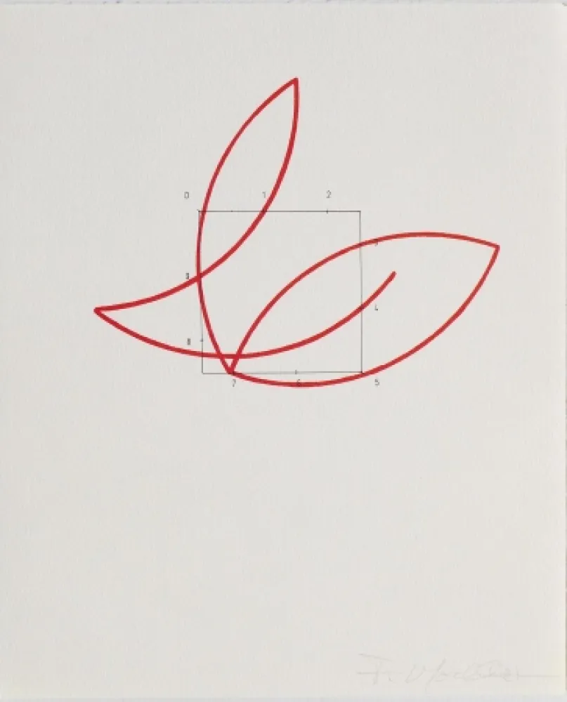 Lithograph Morellet - SYSTEMES, HASARD ET TELEPHONE