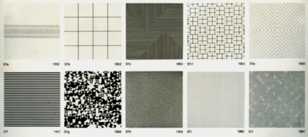 Screenprint Morellet - Untitled