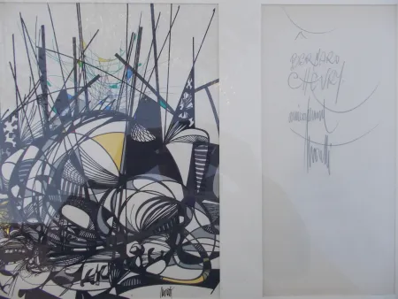 Lithograph Moretti - Le champ des sphères