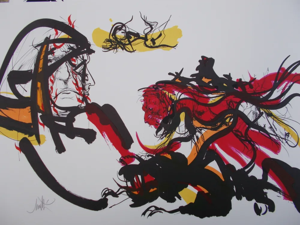 Lithograph Moretti - Monstre,Peste,Ulcére