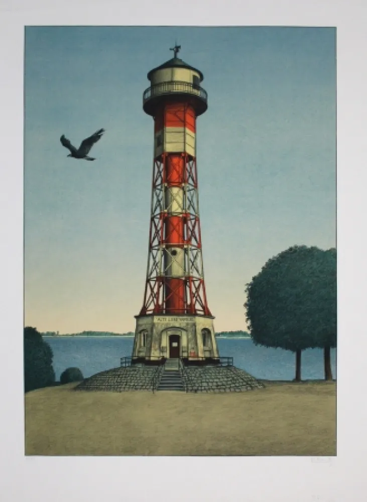 Lithograph Moritz - Alte Liebe Hamburg