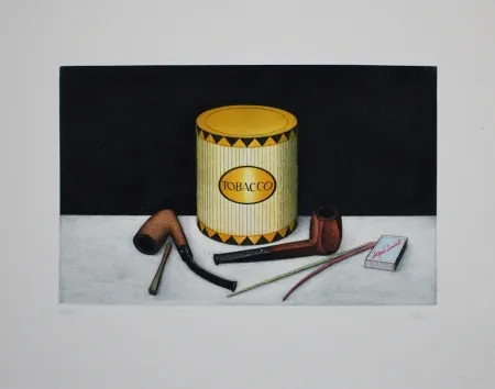 Etching And Aquatint Moritz - Tobacco