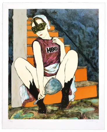 Lithograph Mørkeberg - Sans titre