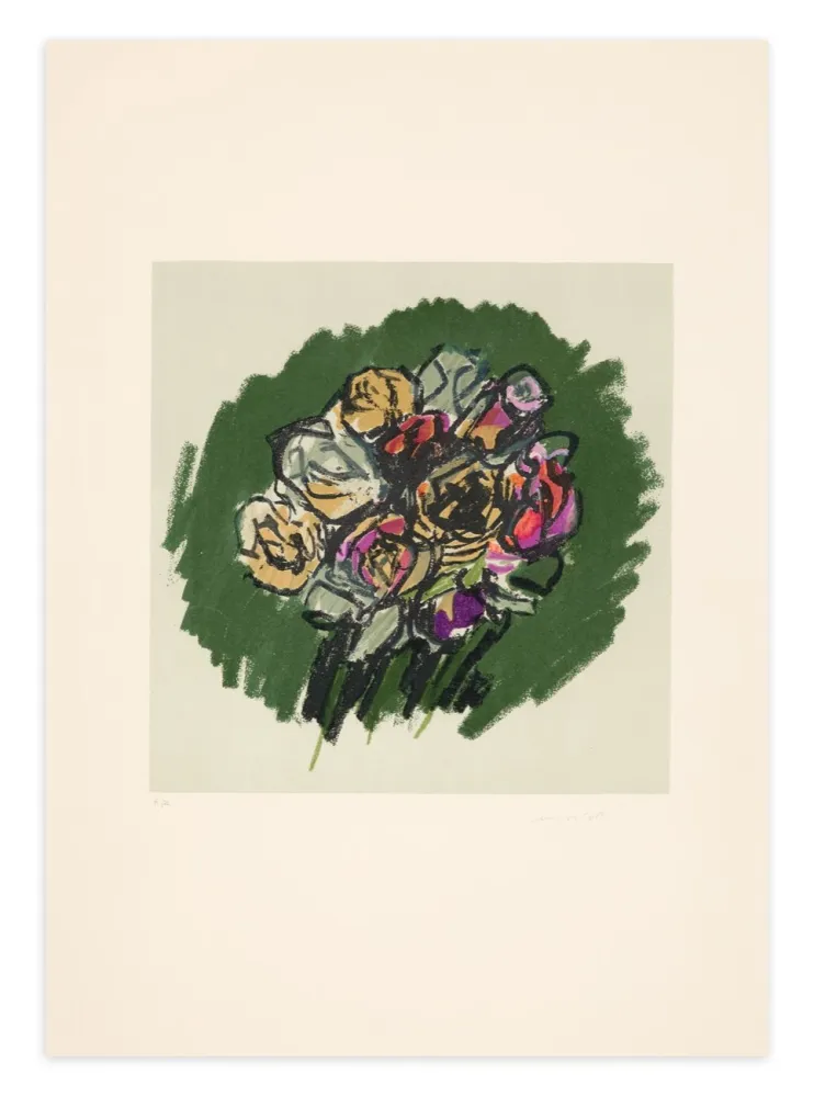 Lithograph Morlotti - Fiori