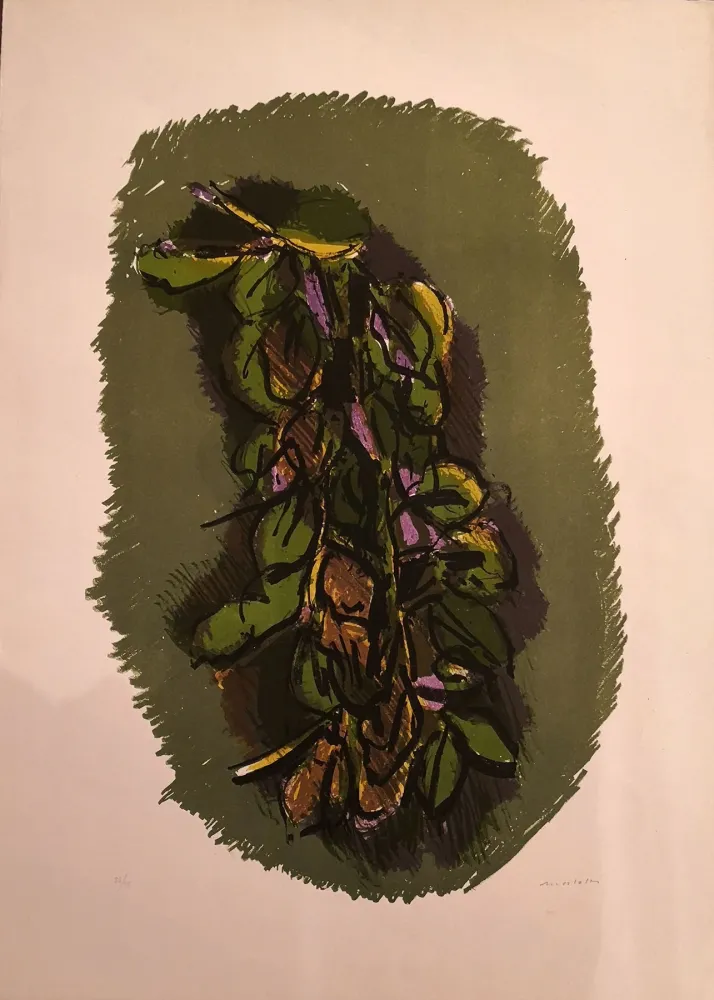 Lithograph Morlotti - Foglie
