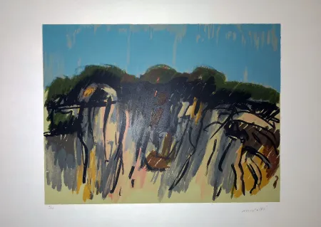 Lithograph Morlotti - Paesaggio