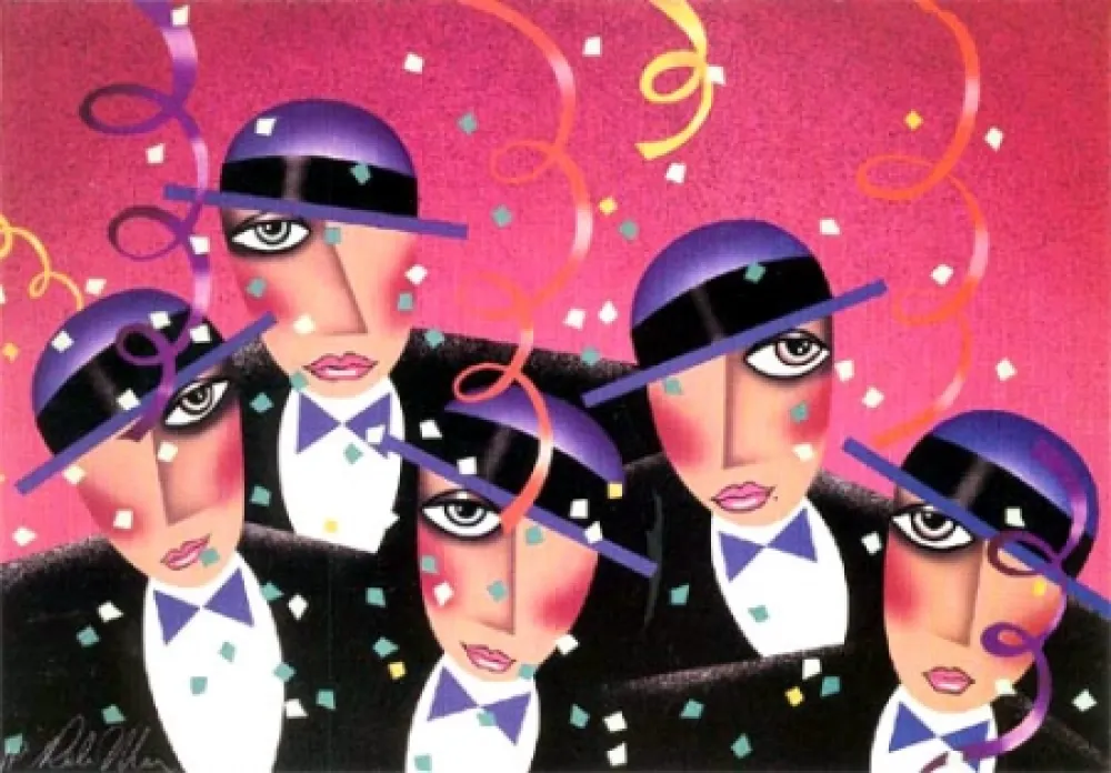 Lithograph Morris - Cast Party