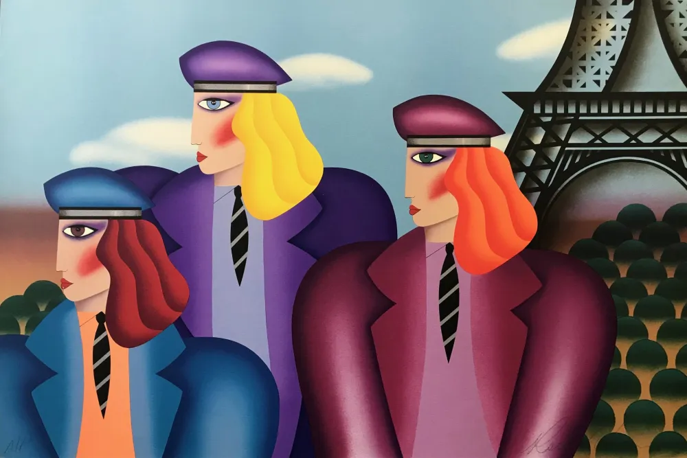 Lithograph Morris - PARIS RAGE