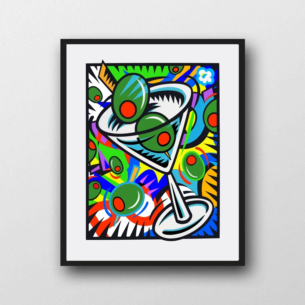 Screenprint Morris - Quarantini