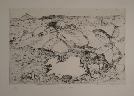 Etching Moser - Der letzte Schnee