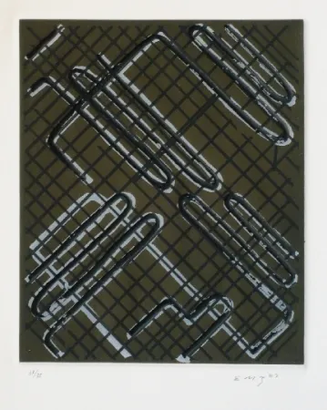 Etching Moses - Eloi-Vador III