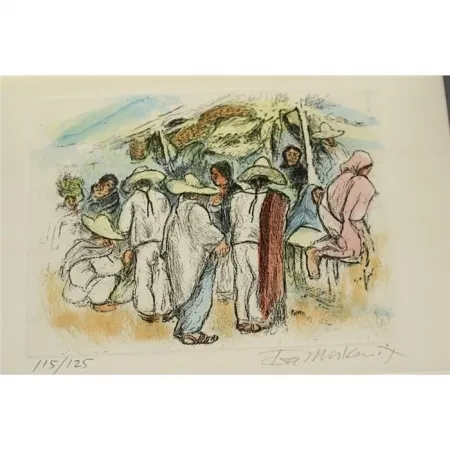 Etching Moskowitz - Ira Moskowitz Graphics - A Catalogue Raisonné 1929-1975