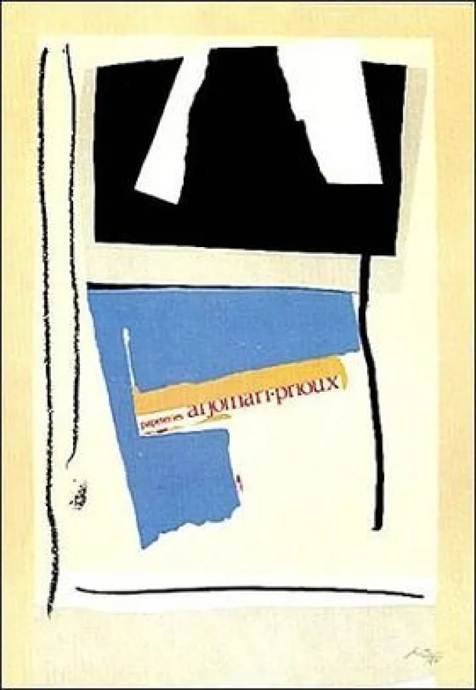 Lithograph Motherwell - America La France Variation V