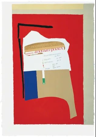 Lithograph Motherwell - America-La France Variations I