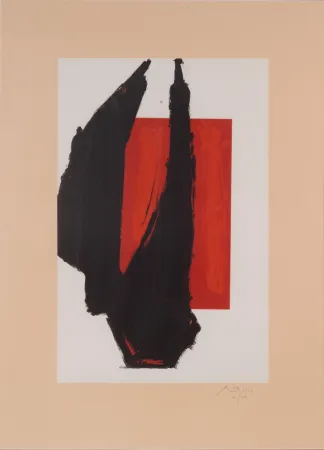 Lithograph Motherwell - Art 1981 Chicago Print