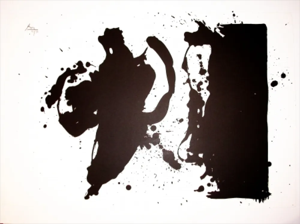 Lithograph Motherwell - Elegy Study