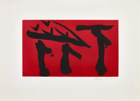 Etching And Aquatint Motherwell - Put Out All Flags