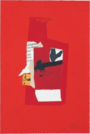 Lithograph Motherwell - Redness of Red