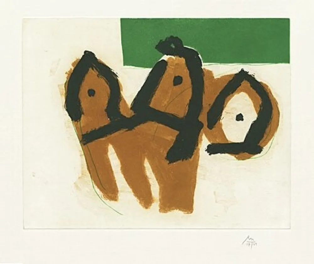 Etching And Aquatint Motherwell - Sirens II