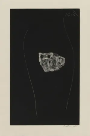 Lithograph Motherwell - Soot-Black Stone, #5