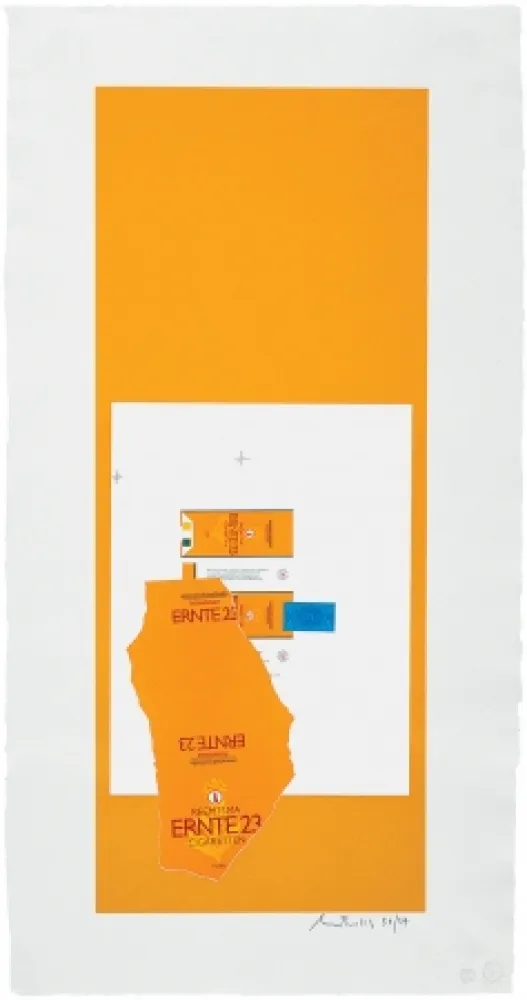 Lithograph Motherwell - Summer Light Series: Harvest With Leaf