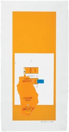 Lithograph Motherwell - Summer Light Series: Harvest With Leaf