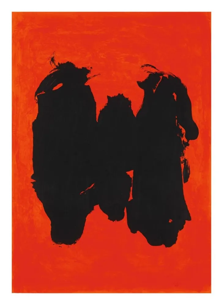 Lithograph Motherwell - Three Figures
