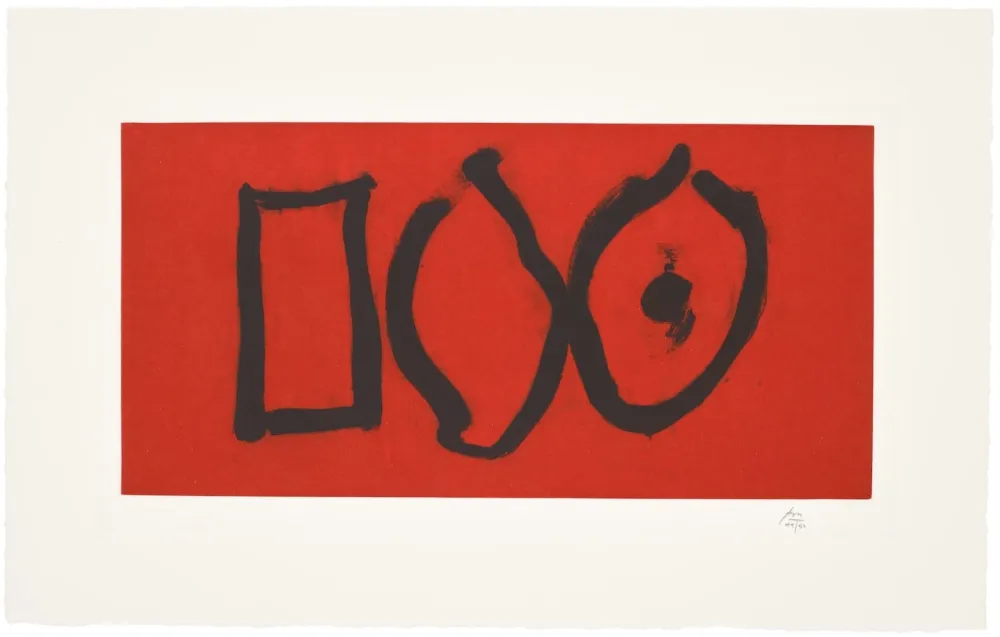 Etching And Aquatint Motherwell - Three Forms
