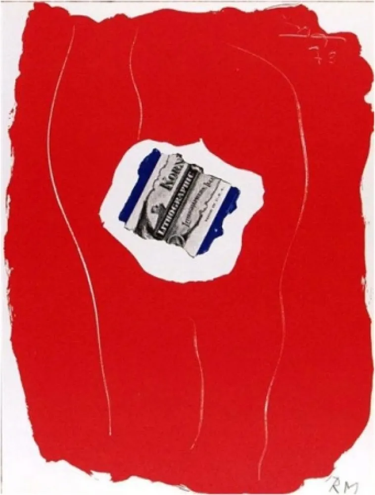 Lithograph Motherwell - Tricolor