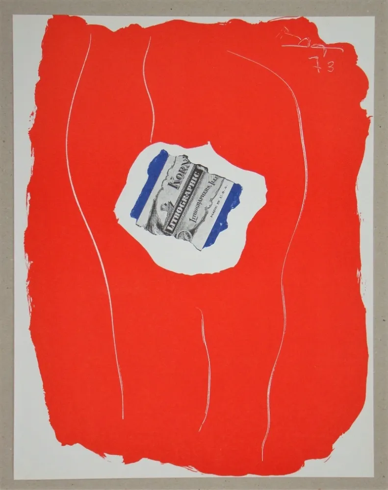 Lithograph Motherwell - Tricolor