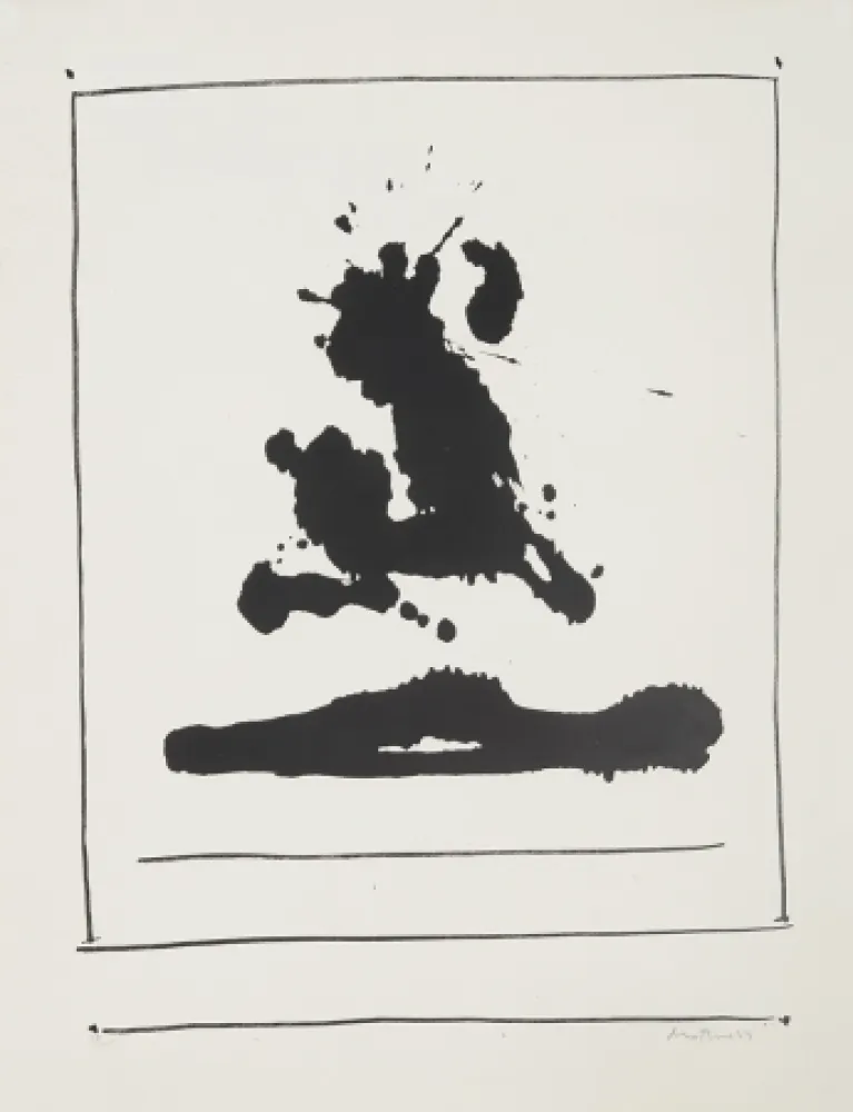 Lithograph Motherwell - Untitled