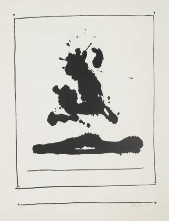 Lithograph Motherwell - Untitled
