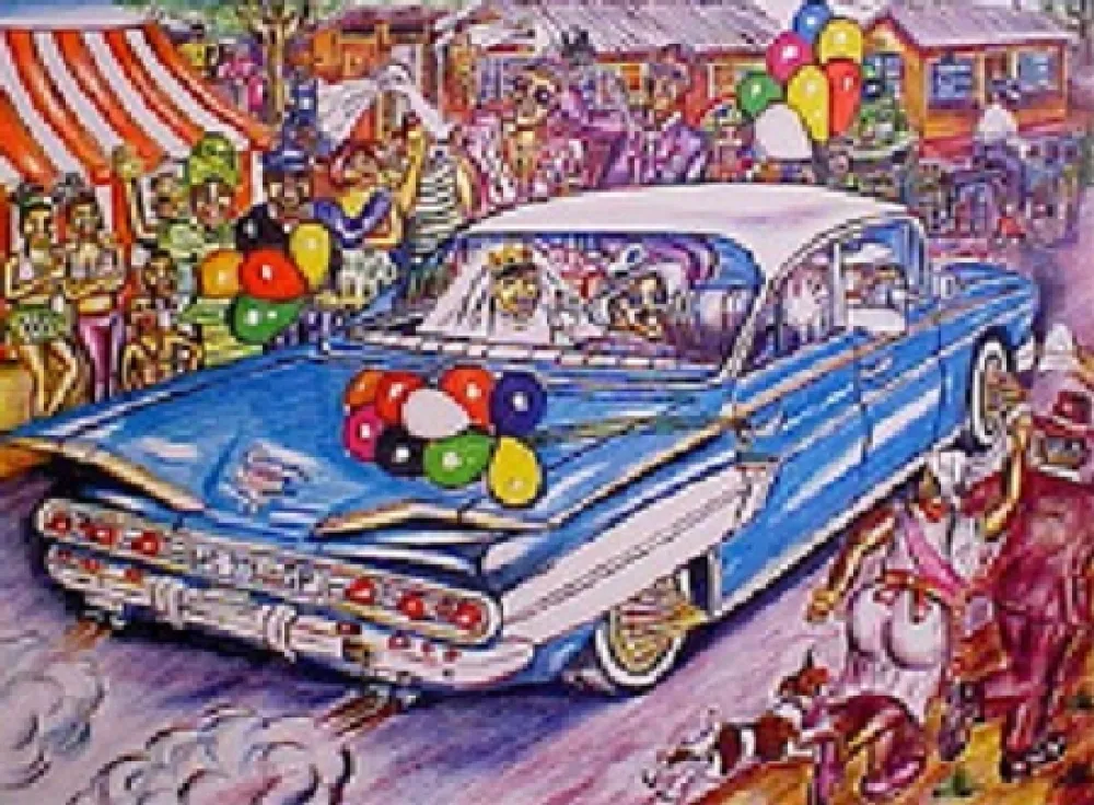 Lithograph Motswai - Cadillac