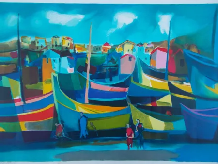 Lithograph Mouly - Caméra de Lobos (Madére)