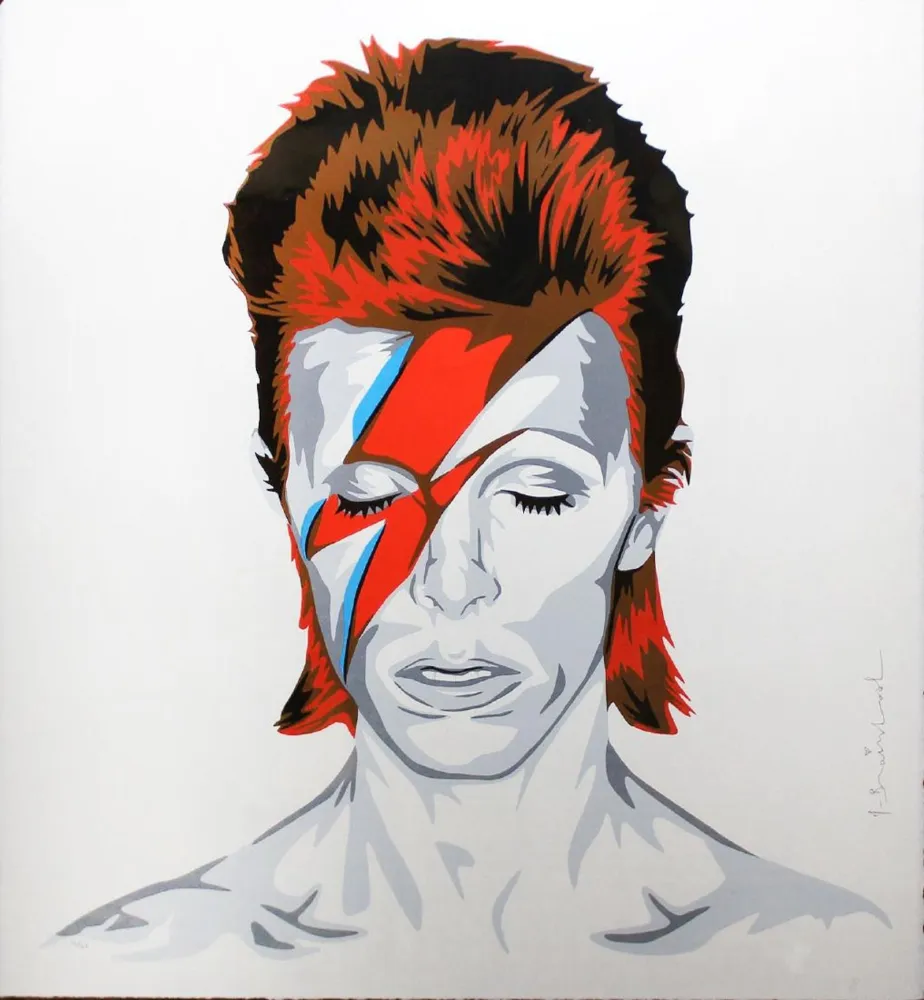 Screenprint Mr. Brainwash - Bowie