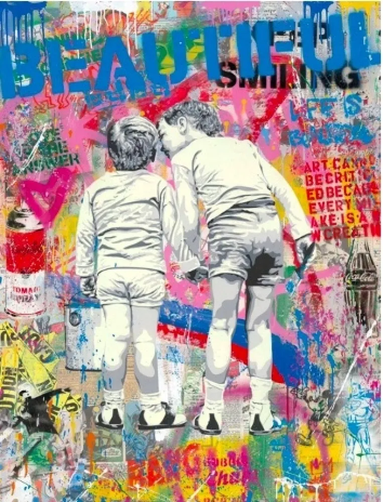 Screenprint Mr Brainwash - Brother's Advice, 2020