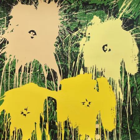 Screenprint Mr. Brainwash - Flowarh$ - II (B)