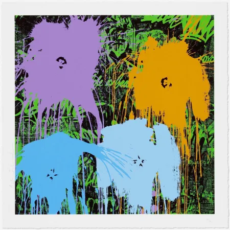 Screenprint Mr. Brainwash - Flowarh$ (IIA)