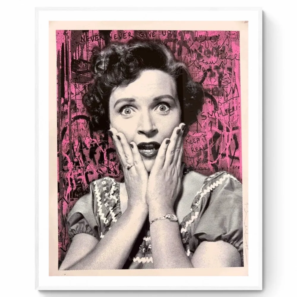 Lithograph Mr Brainwash - Golden girl