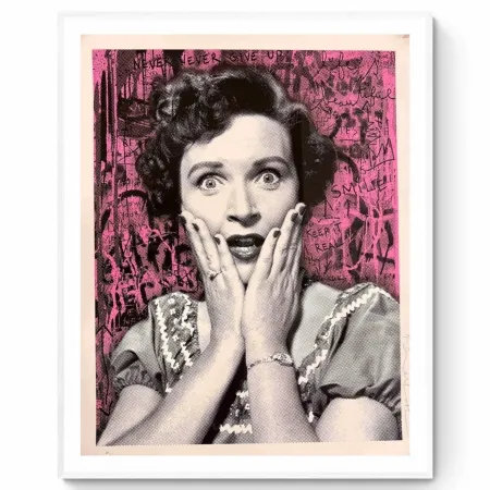 Lithograph Mr Brainwash - Golden girl