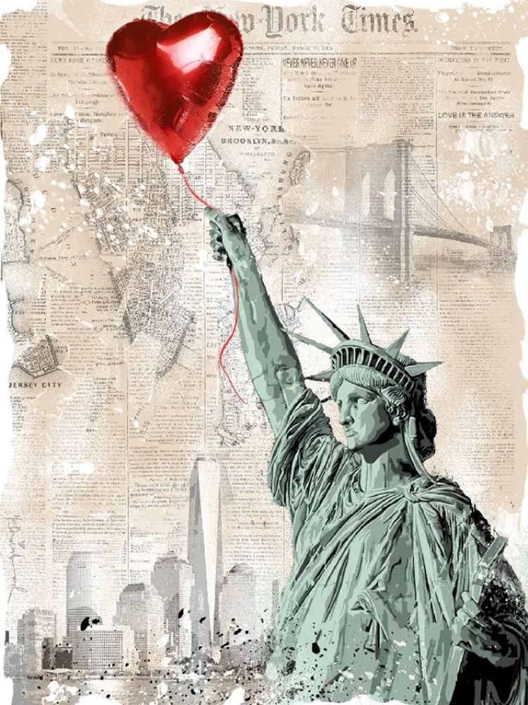 Screenprint Mr Brainwash - Heart & Soul
