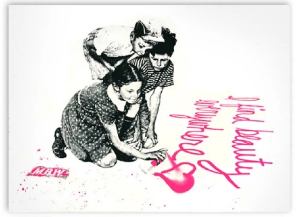 Screenprint Mr. Brainwash - I Find Beauty Everywhere