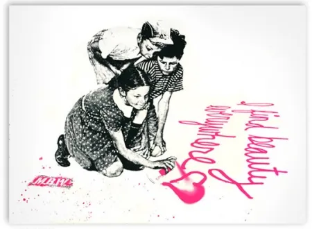 Screenprint Mr. Brainwash - I Find Beauty Everywhere