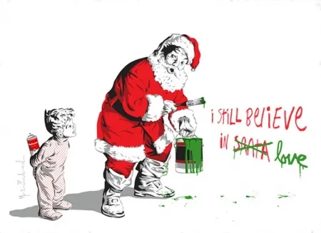 Screenprint Mr. Brainwash - I Still Believe in Love
