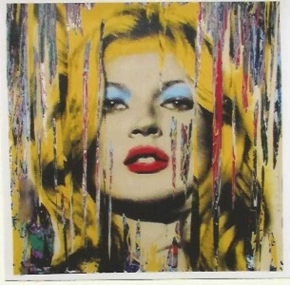 Screenprint Mr. Brainwash - Kate Moss
