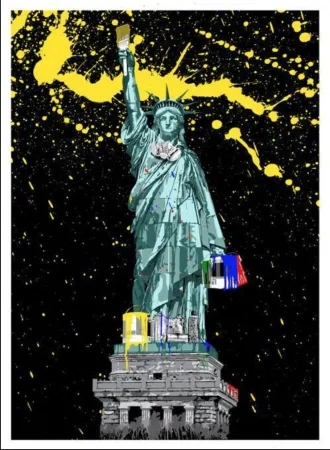 Screenprint Mr. Brainwash - Liberty
