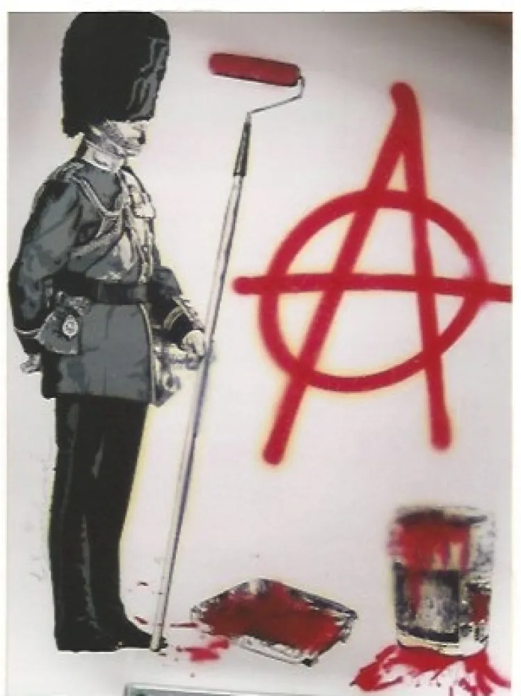 Screenprint Mr. Brainwash - LONDON show Anarchy