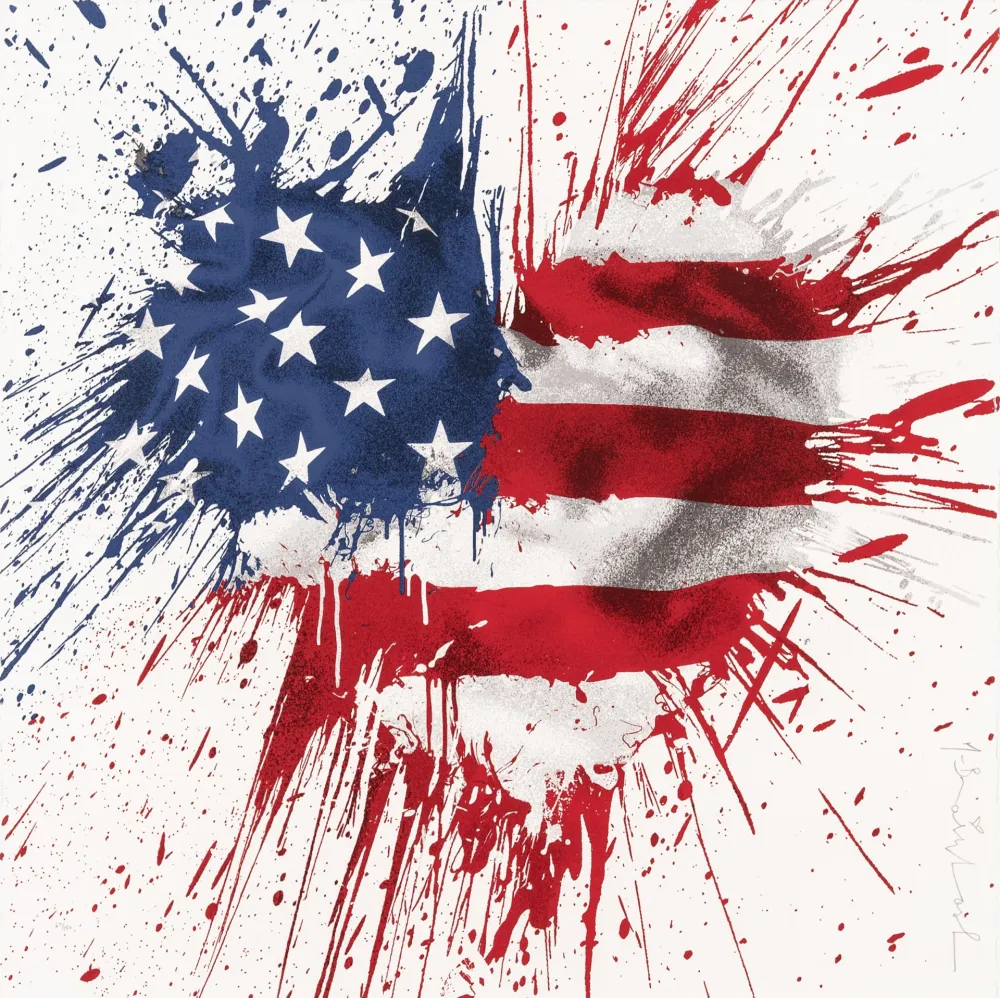 Screenprint Mr Brainwash - Moment of silence