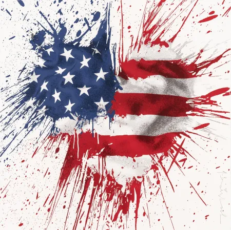 Screenprint Mr Brainwash - Moment of silence