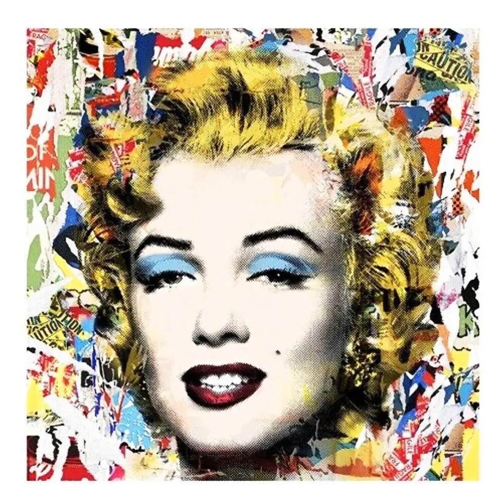 Screenprint Mr Brainwash - Monroe POPfolio - Collage